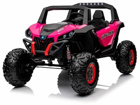 Carro elétrico para Crianças 24V 2 Lugares 4x4 Buggy UTV-MX 2000N Rodas de EVA, Assento de couro Rosa