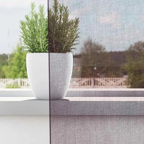 Cortinas de voile com ilhós 2 pcs roxo 140x140 cm