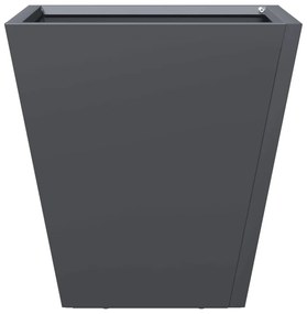 Vaso/floreira de jardim 30x30x30 cm aço antracite