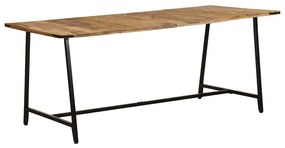 Mesa de jantar 180x90x75 cm madeira de mangueira maciça