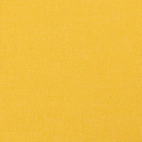 Poltrona Kalani WingBack em Tecido - Amarelo Mostarda - Design Nórdico