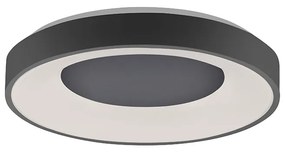 Candeeiro de teto moderno cinzento escuro com LED regulável em 3 etapas - Steffie Moderno