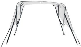 Toldo de 3 arcos Bimini c/ paredes laterais 183x(154-167)x137cm