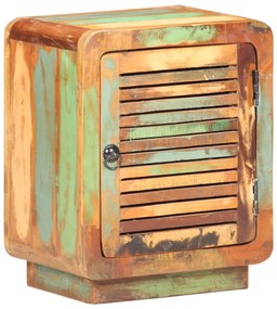 Mesa de cabeceira 40x30x50 cm madeira recuperada maciça