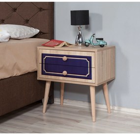Mesa de Cabeceira Two – Carvalho Sonoma – 60x61x40 cm