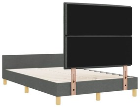 Estrutura de Cama vidaXL Cinza Escuro 120x200 cm Tecido