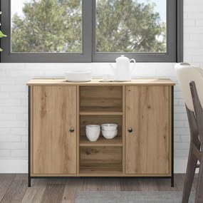 Sideboard vidaXL Artisan Carvalho 100x35x70 cm Madeira Engineered e Aço