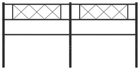 Cabeceira de cama 160 cm metal preto