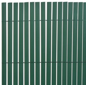 Cerca de jardim dupla face 90x300 cm PVC verde