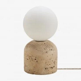 Candeeiro De Mesa Em Pedra Natural Tumkur Travertino - Sklum