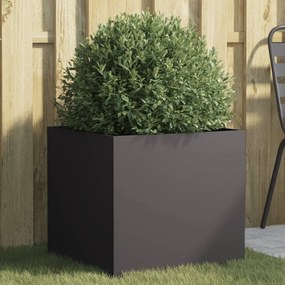 vidaXL Vaso/floreira 49x47x46 cm aço preto