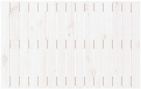 Cabeceira de parede 95,5x3x60 cm madeira de pinho maciça branco