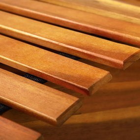 Espreguiçadeira dobrável para sauna Java em acácia 155 x 60 x 93 cm Castanho