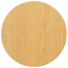 vidaXL Tampo de mesa Ø60x1,5 cm bambu