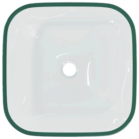 Lavatório 42x42x14 cm vidro transparente