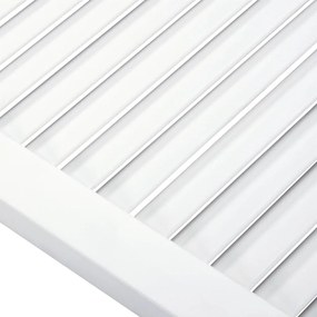 Porta de armário com design de persiana pinho maciço branco