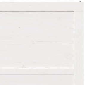 Porta de Celeiro Branca 90x208 cm Madeira Sólida de Pinho