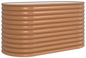 Cama de Jardim Elevada Café com Aparência de Madeira 160x80x81 cm de A