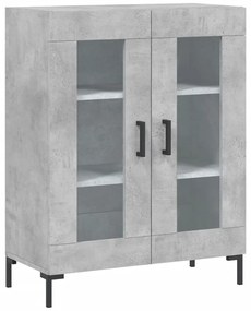 Armário alto 69,5x34x180 cm derivados de madeira cinza cimento