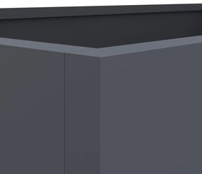 Vaso/floreira 62x40x39 cm aço antracite