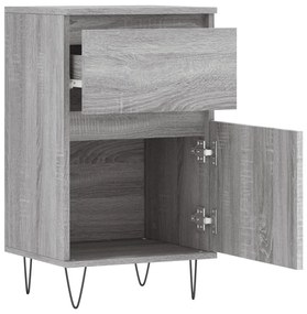 Aparadores 2 pcs 40x35x70 cm derivados madeira cinzento sonoma