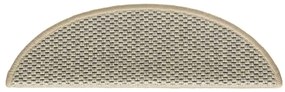 Tapetes escada adesivos aspeto sisal 30pcs 56x17x3cm