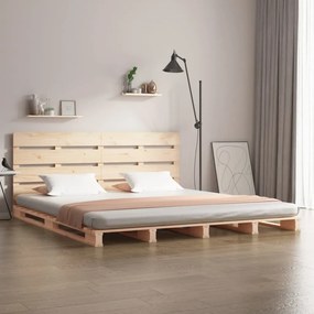 Cama sem colchão 180x200 cm madeira de pinho maciça