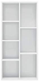 Estante 50x25x106 cm contraplacado branco brilhante