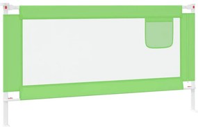 Barra de segurança p/ cama infantil tecido 160x25 cm verde
