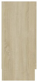 Aparador 120x30,5x70 cm derivados de madeira carvalho sonoma