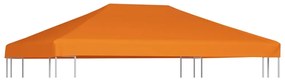 vidaXL Cobertura de gazebo 310 g/m² 4x3 m laranja