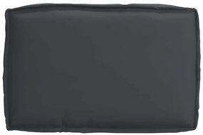 Almofada de Palete para Assento Preta 60x40x8 cm Tecido Oxford