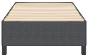 Cama vidaXL Cinza Escuro 90x190 cm Tecido Cotelê