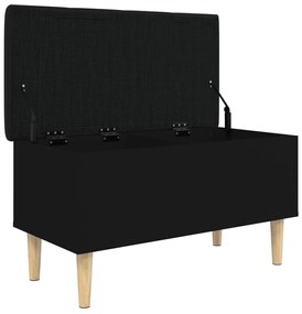 Banco de arrumação 82x42x46 cm derivados de madeira preto