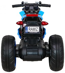Mota elétrica para Crianças 12V 3 Rodas Rodas Espuma EVA Azul