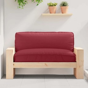 vidaXL Almofada de palete para assento Vinho Vermelho 120 x 80 x 12 cm