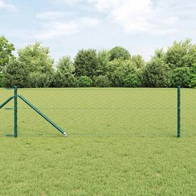 Cerca Hexagonal vidaXL Verde 0.8x10 m Aço