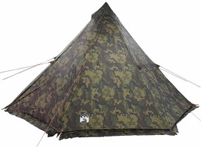 Tenda familiar tipi para 6 pessoas impermeável camuflagem