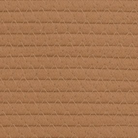 Cesto de arrumação Ø40x35 cm algodão castanho e branco