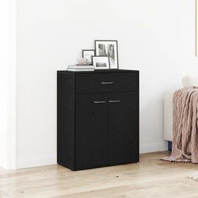 Buffet Preto Carvalho vidaXL 60x30x75 cm Madeira Compensada
