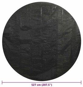 Cobertura para piscina 527 cm PE preto