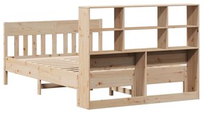 Cama sem colchão 140x190 cm madeira de pinho maciça