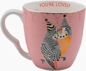 Caneca em porcelana fine bone china Parrots With Hats