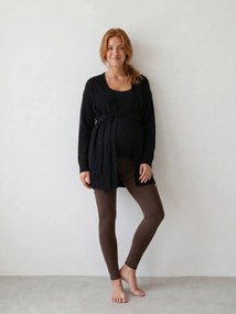 Cardigan de gravidez e amamentação preto