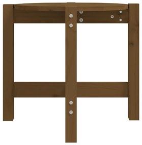 Mesa de centro Ø 52,5x45 cm madeira pinho maciça castanho-mel