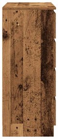 Aparador com gavetas 71x35x84 cm deriv. madeira madeira velha