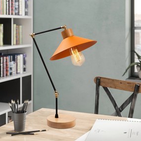 Candeeiro de Mesa Manavgat – Laranja – 24 cm de Diâmetro x 52 cm de Al