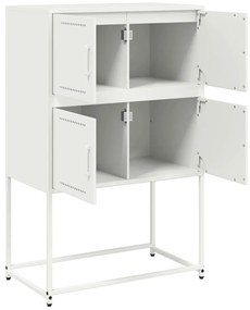 Aparador 68,5x38,5x107 cm aço branco