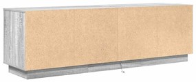 Móvel de TV com luzes LED 160,5x41x50 cm cinzento sonoma