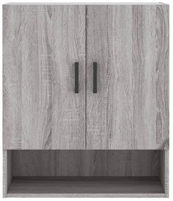 Armário de parede 60x31x70 cm derivados madeira cinzento sonoma